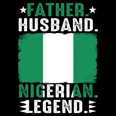 Father Husband Nigeria Father's Day Proud Dad Family Lover  T-Shirt