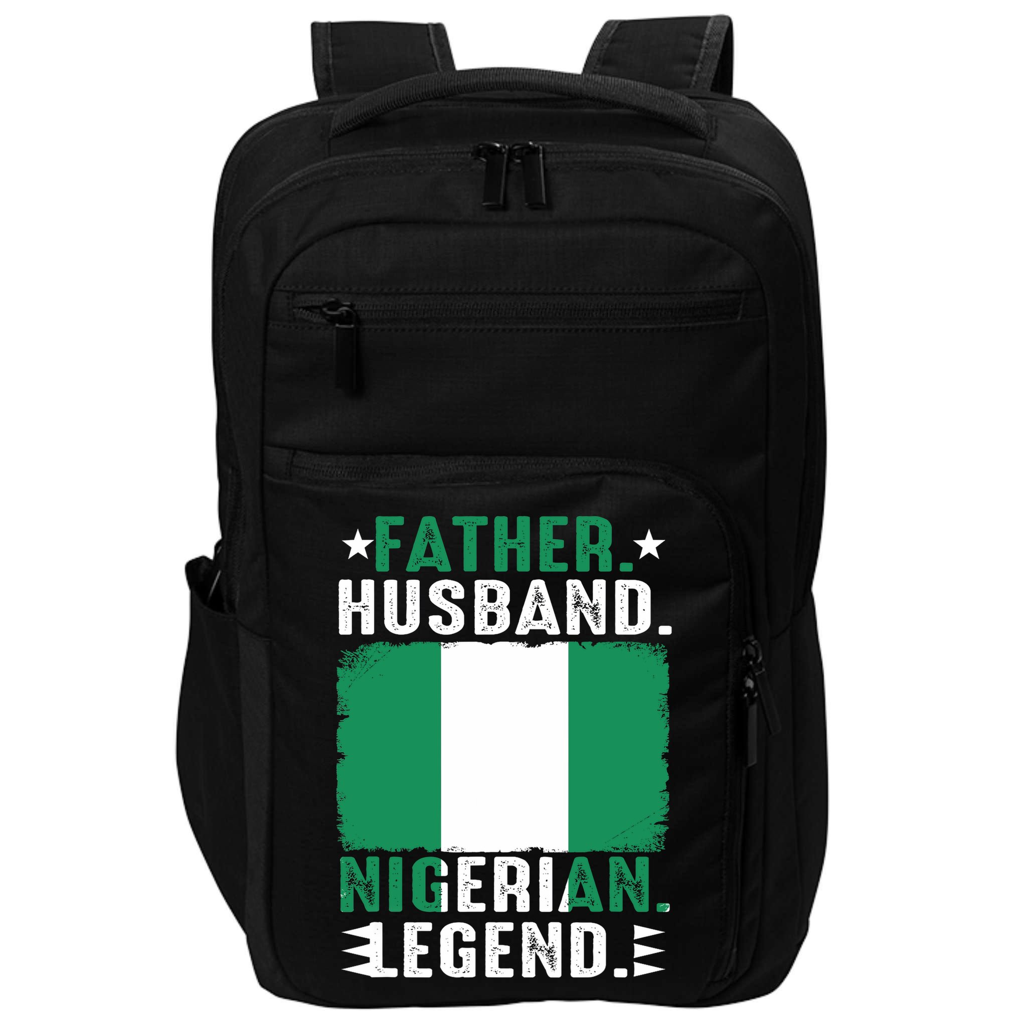 Father Husband Nigeria Father's Day Proud Dad Family Lover  Impact Tech Backpack