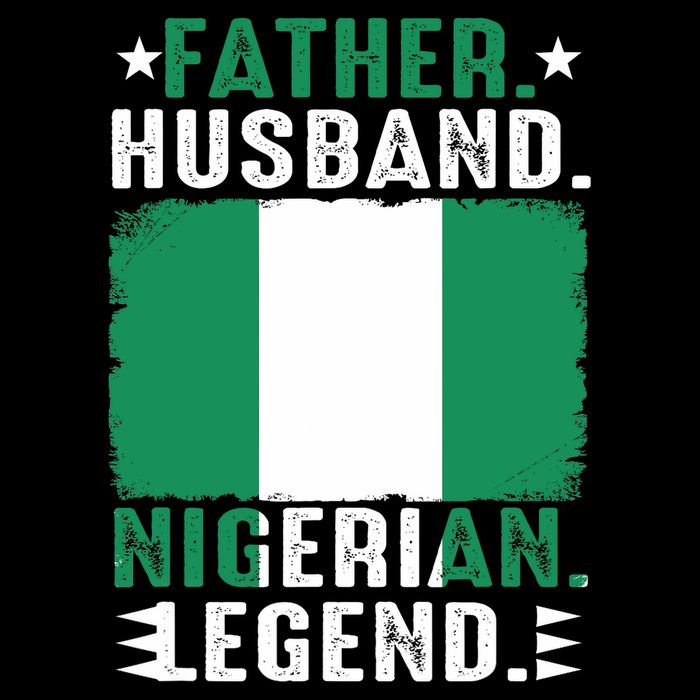 Father Husband Nigeria Father's Day Proud Dad Family Lover  Tall Long Sleeve T-Shirt