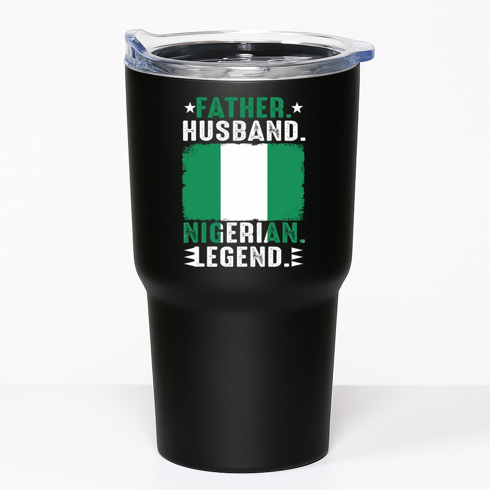 Father Husband Nigeria Father's Day Proud Dad Family Lover  Tumbler