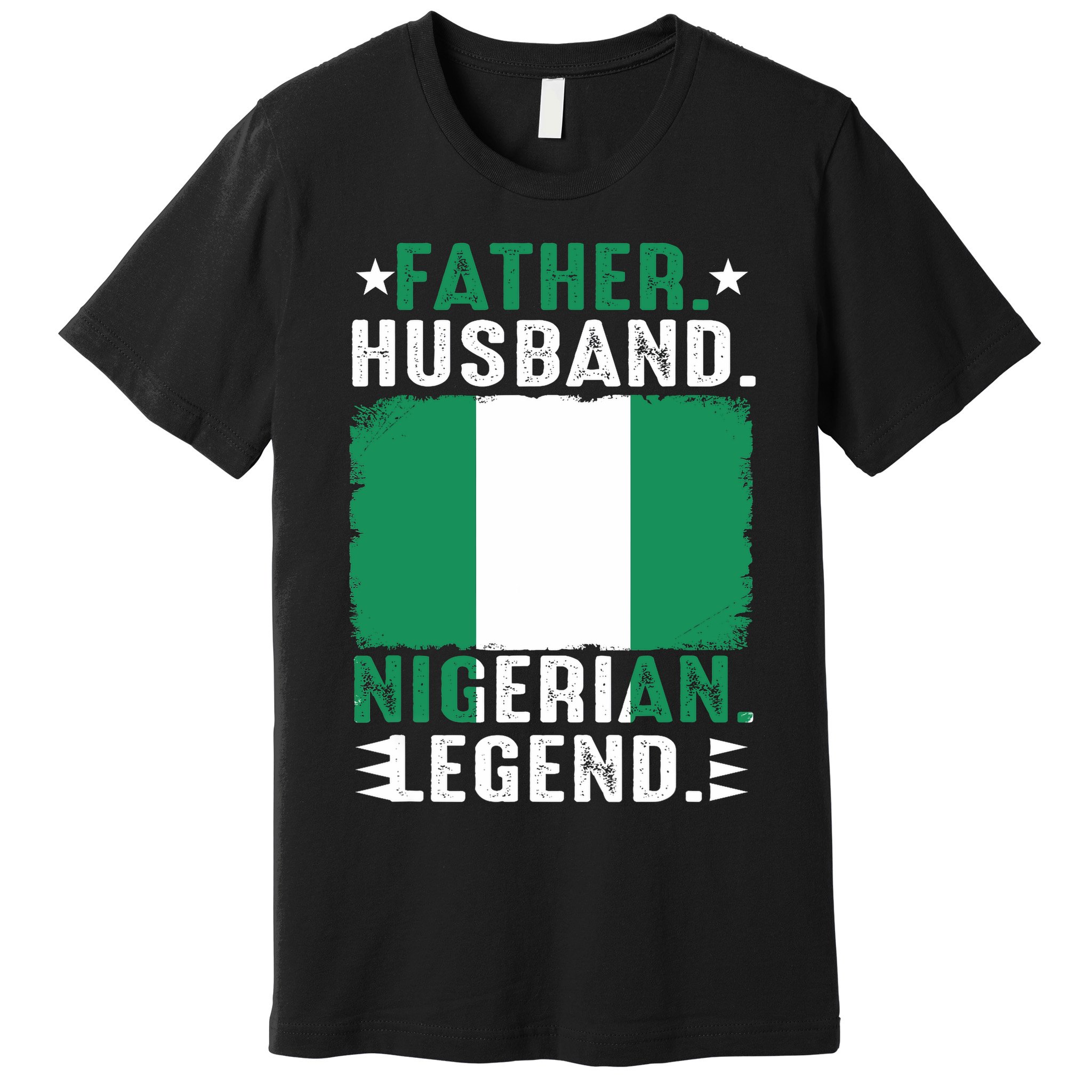 Father Husband Nigeria Father's Day Proud Dad Family Lover  Premium T-Shirt