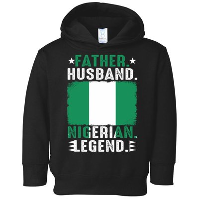 Father Husband Nigeria Father's Day Proud Dad Family Lover  Toddler Hoodie