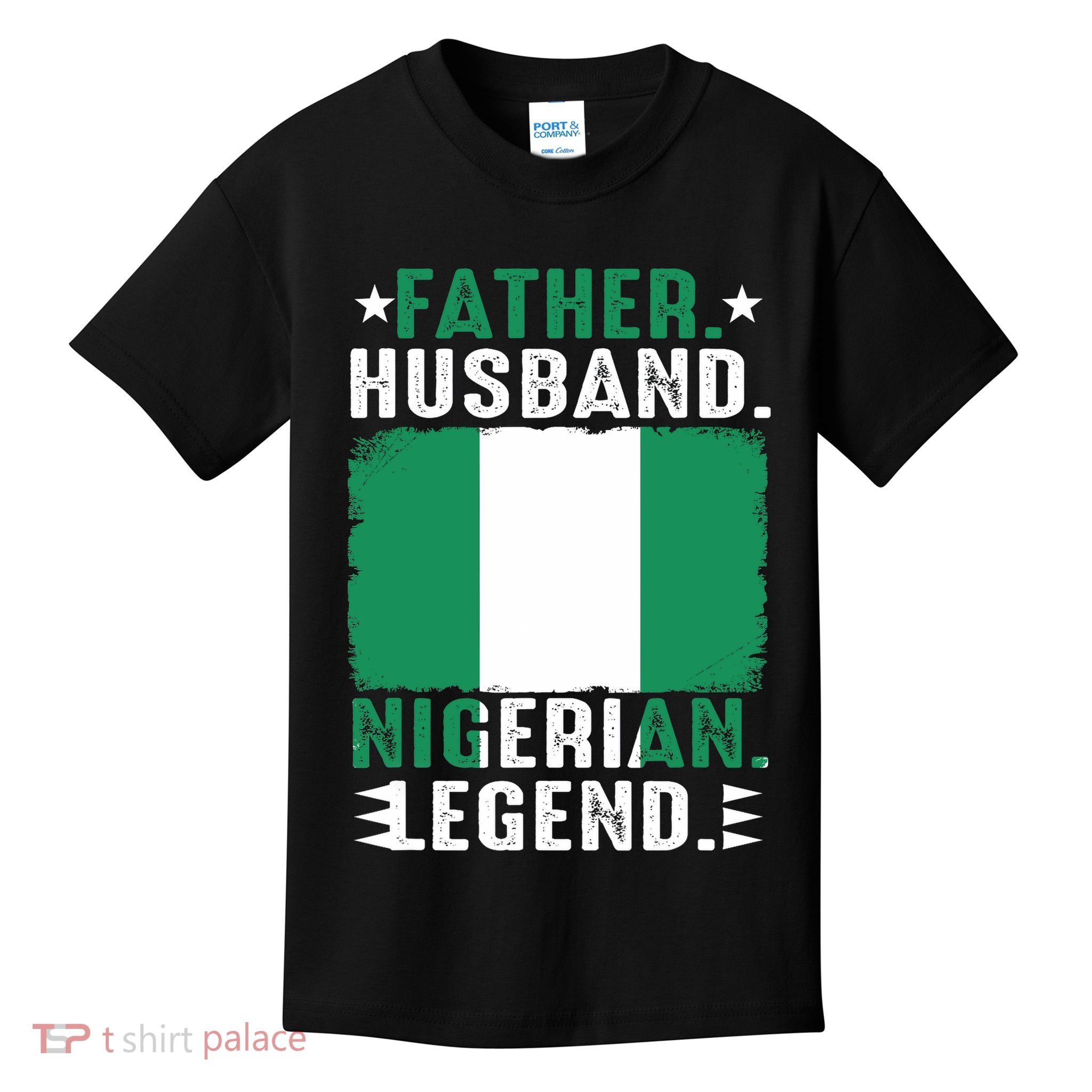 Father Husband Nigeria Father's Day Proud Dad Family Lover  Kids T-Shirt