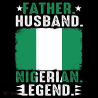 Father Husband Nigeria Father's Day Proud Dad Family Lover  Kids T-Shirt