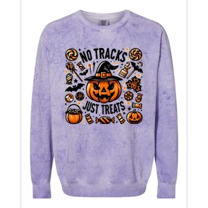 Funny Halloween No Tricks Just Treats Great Gift Colorblast Crewneck Sweatshirt