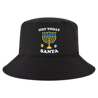 Funny Hanukkah Not Today Santa Jewish Chanukah  Cool Comfort Performance Bucket Hat