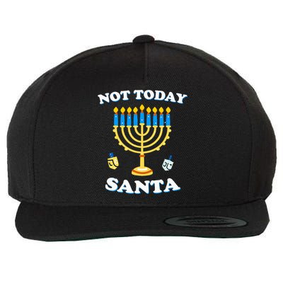 Funny Hanukkah Not Today Santa Jewish Chanukah  Wool Snapback Cap