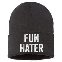 Fun Hater Negative Grouch Dad And Grandpa Gift Sustainable Knit Beanie