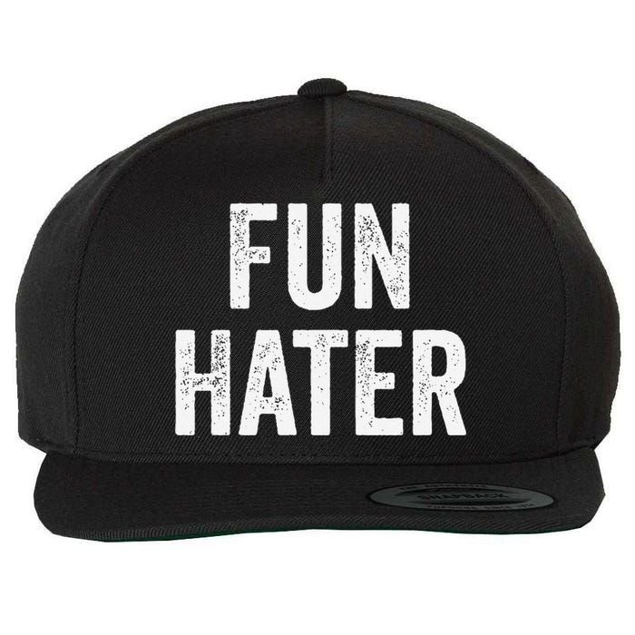 Fun Hater Negative Grouch Dad And Grandpa Gift Wool Snapback Cap