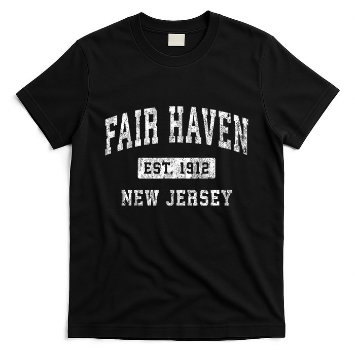 Fair Haven New Jersey Nj Vintage Established Sports T-Shirt