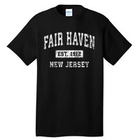 Fair Haven New Jersey Nj Vintage Established Sports Tall T-Shirt