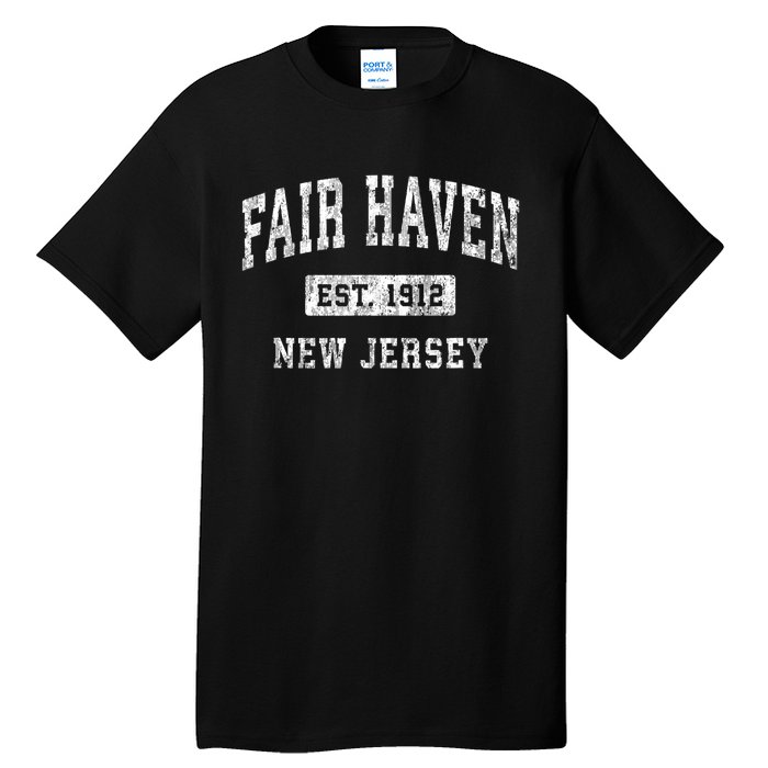 Fair Haven New Jersey Nj Vintage Established Sports Tall T-Shirt