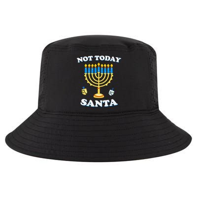 Funny Hanukkah Not Today Santa Jewish Chanukah Cool Comfort Performance Bucket Hat