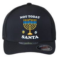 Funny Hanukkah Not Today Santa Jewish Chanukah Flexfit Unipanel Trucker Cap