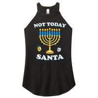 Funny Hanukkah Not Today Santa Jewish Chanukah Women's Perfect Tri Rocker Tank