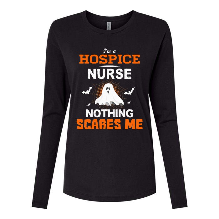 Funny Hospice Nurse Halloween ER RN Nursing Gift Womens Cotton Relaxed Long Sleeve T-Shirt