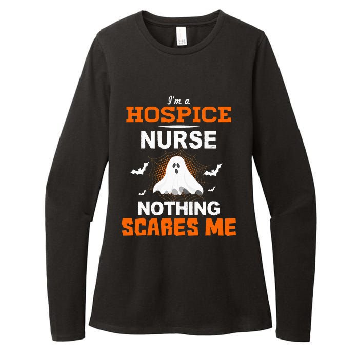 Funny Hospice Nurse Halloween ER RN Nursing Gift Womens CVC Long Sleeve Shirt