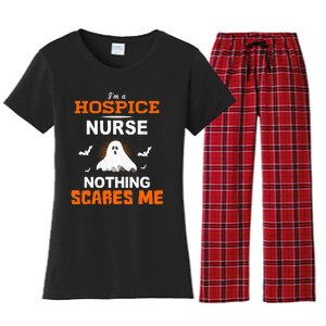 Funny Hospice Nurse Halloween ER RN Nursing Gift Women's Flannel Pajama Set