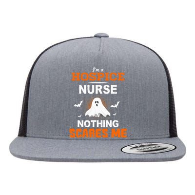 Funny Hospice Nurse Halloween ER RN Nursing Gift Flat Bill Trucker Hat