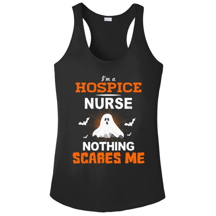 Funny Hospice Nurse Halloween ER RN Nursing Gift Ladies PosiCharge Competitor Racerback Tank