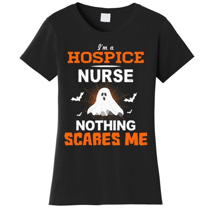 Funny Hospice Nurse Halloween ER RN Nursing Gift Women's T-Shirt