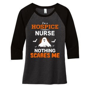 Funny Hospice Nurse Halloween ER RN Nursing Gift Women's Tri-Blend 3/4-Sleeve Raglan Shirt