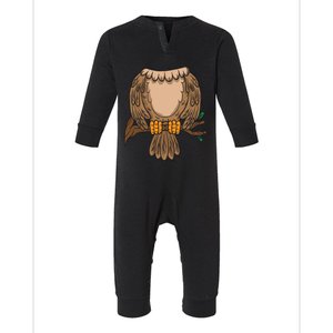 Funny Headless Owl Halloween Night Bird Costume Easy Outfit Infant Fleece One Piece