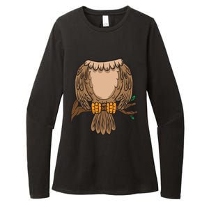 Funny Headless Owl Halloween Night Bird Costume Easy Outfit Womens CVC Long Sleeve Shirt