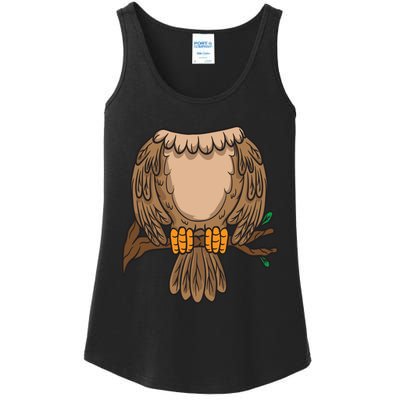 Funny Headless Owl Halloween Night Bird Costume Easy Outfit Ladies Essential Tank