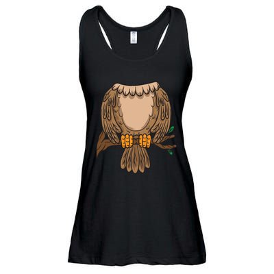 Funny Headless Owl Halloween Night Bird Costume Easy Outfit Ladies Essential Flowy Tank