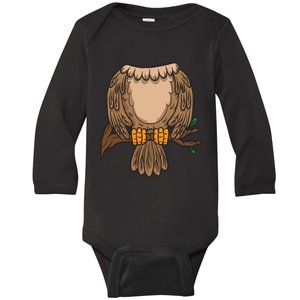 Funny Headless Owl Halloween Night Bird Costume Easy Outfit Baby Long Sleeve Bodysuit