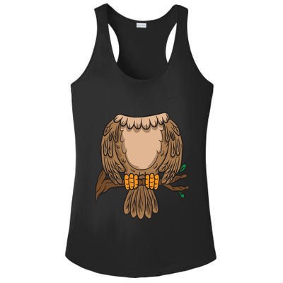 Funny Headless Owl Halloween Night Bird Costume Easy Outfit Ladies PosiCharge Competitor Racerback Tank