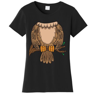 Funny Headless Owl Halloween Night Bird Costume Easy Outfit Women's T-Shirt