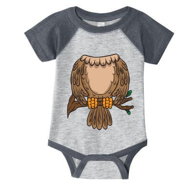 Funny Headless Owl Halloween Night Bird Costume Easy Outfit Infant Baby Jersey Bodysuit