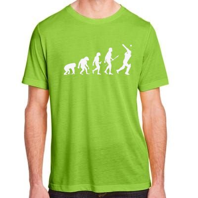 Funny History of Cricket Lover Gifts Evolution Of Cricket Adult ChromaSoft Performance T-Shirt