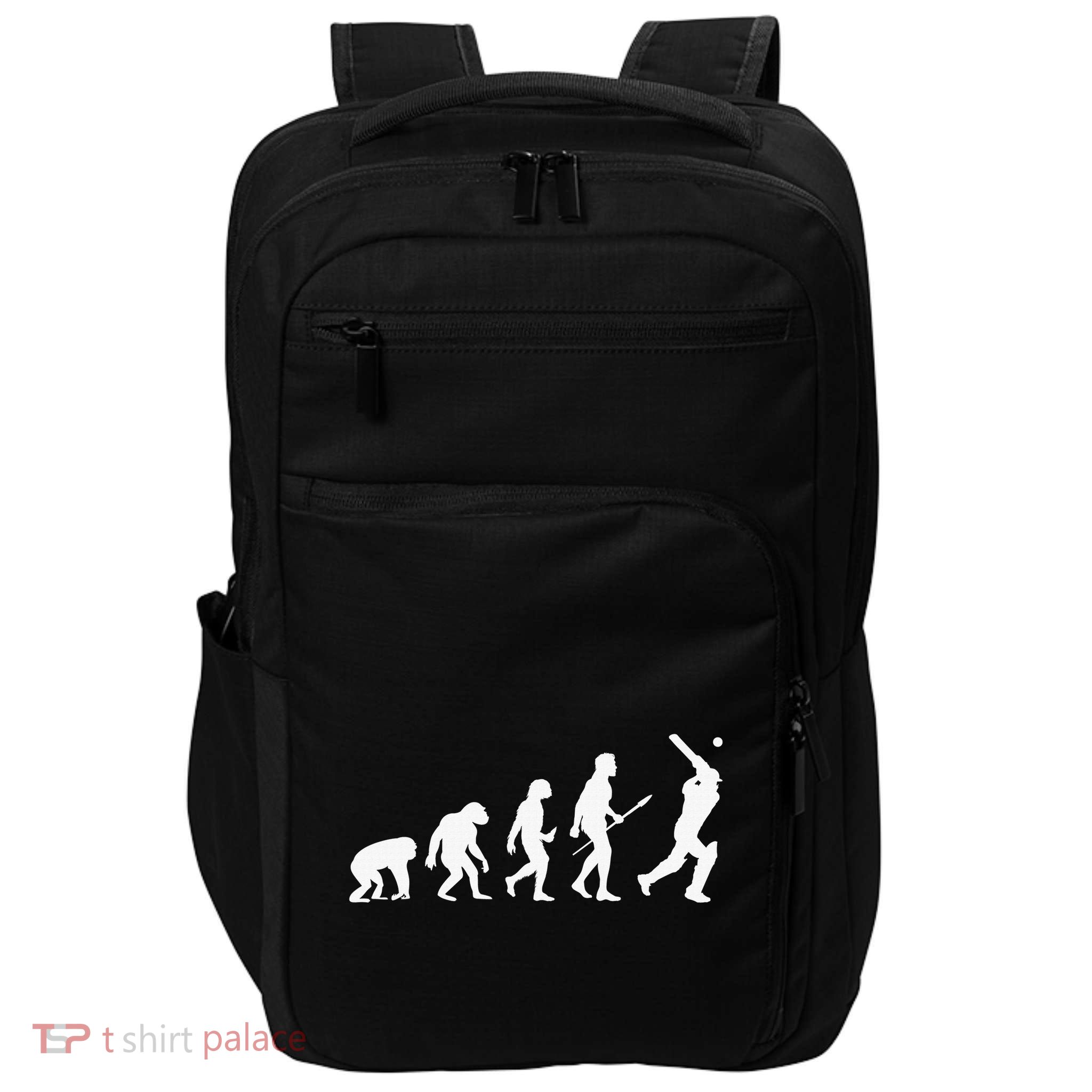 Funny History of Cricket Lover Gifts Evolution Of Cricket Impact Tech Backpack