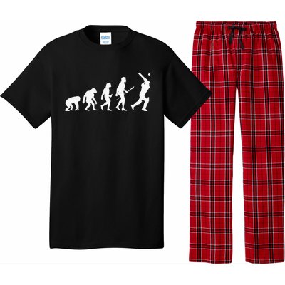 Funny History of Cricket Lover Gifts Evolution Of Cricket Pajama Set