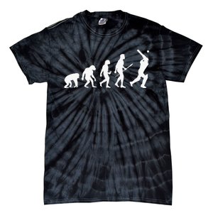 Funny History of Cricket Lover Gifts Evolution Of Cricket Tie-Dye T-Shirt