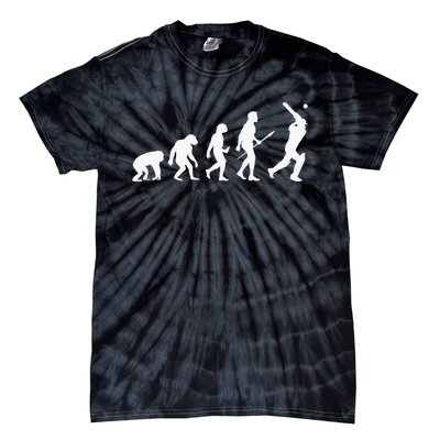 Funny History of Cricket Lover Gifts Evolution Of Cricket Tie-Dye T-Shirt