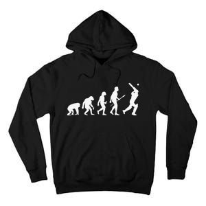 Funny History of Cricket Lover Gifts Evolution Of Cricket Tall Hoodie