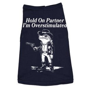 Funny Hold On Partner Im Overstimulated Western Cowboy Frog Toad Doggie Tank