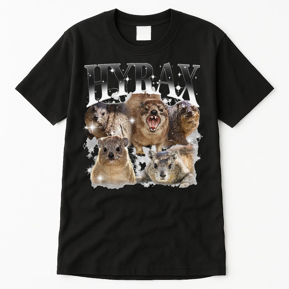 Funny Hyrax Oddly Specific Meme Animal For Family Tall T-Shirt