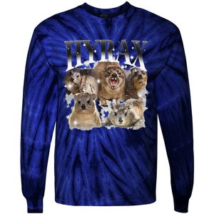 Funny Hyrax Oddly Specific Meme Animal For Family Tie-Dye Long Sleeve Shirt