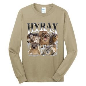 Funny Hyrax Oddly Specific Meme Animal For Family Tall Long Sleeve T-Shirt