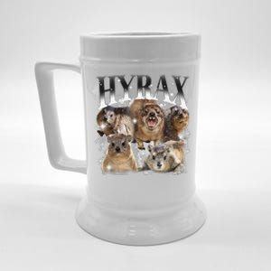 Funny Hyrax Oddly Specific Meme Animal For Family Beer Stein