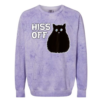 Funny Hiss Off Funny Gift Colorblast Crewneck Sweatshirt