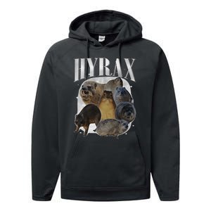 Funny Hyrax Oddly Specific Meme Animal For Family Gift Performance Fleece Hoodie