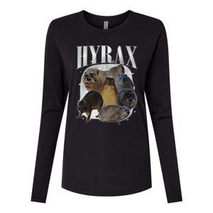 Funny Hyrax Oddly Specific Meme Animal For Family Gift Womens Cotton Relaxed Long Sleeve T-Shirt