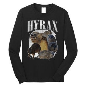 Funny Hyrax Oddly Specific Meme Animal For Family Gift Long Sleeve Shirt