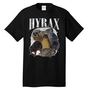 Funny Hyrax Oddly Specific Meme Animal For Family Gift Tall T-Shirt